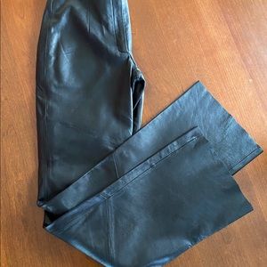 Women’s Black Leather Pants